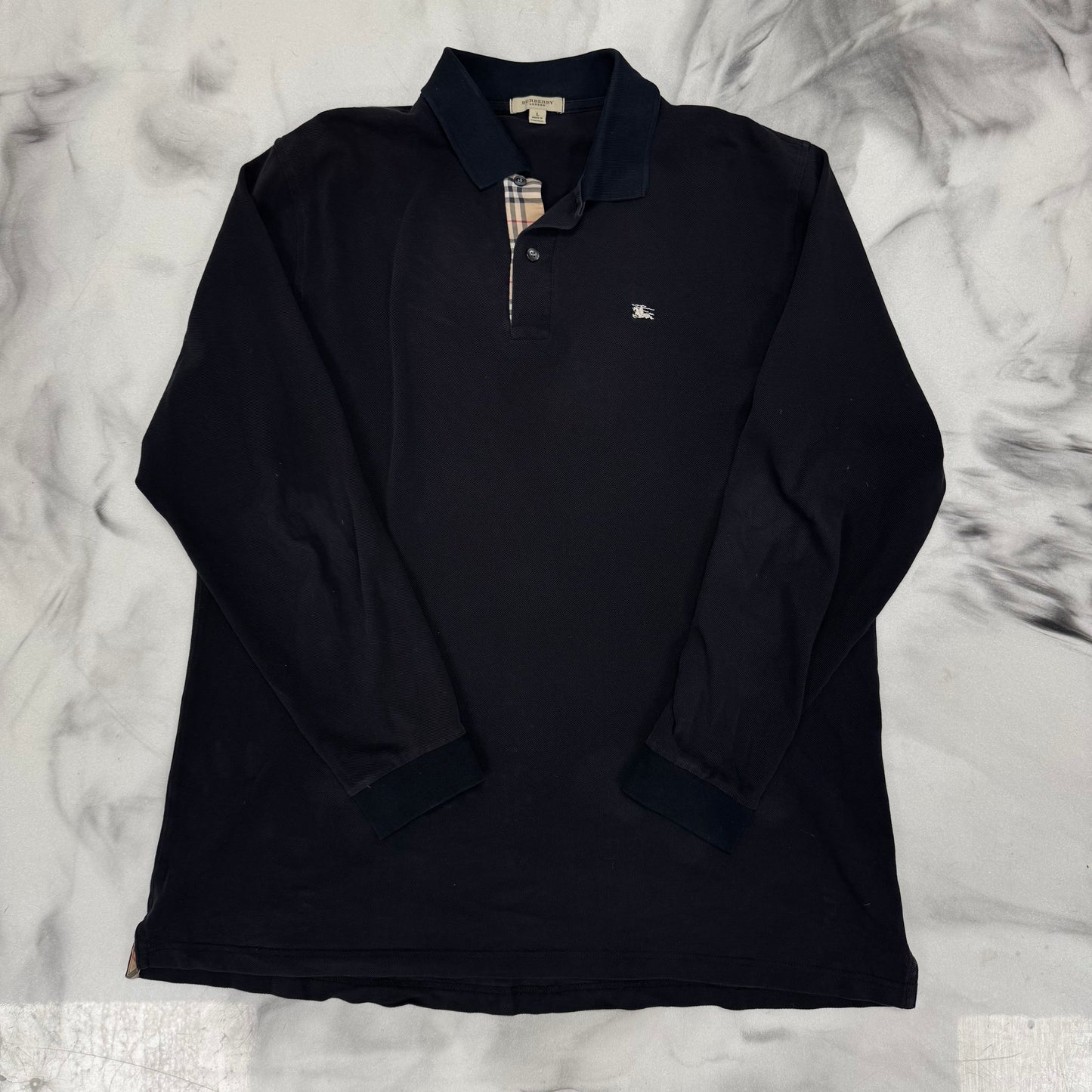 Burberry Longsleeve Polo Black
