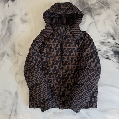 Fendi Reversible Piumino Zucca Striped Jacket