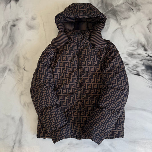 Fendi Reversible Piumino Zucca Striped Jacket