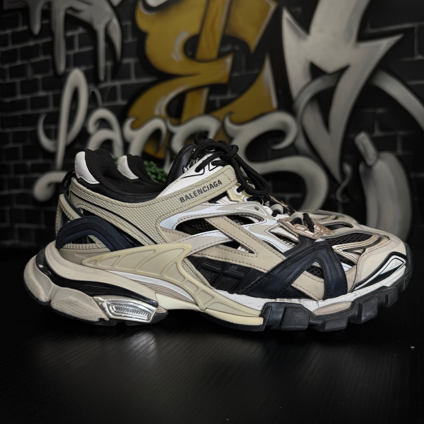Balenciaga Track2 Beige Black