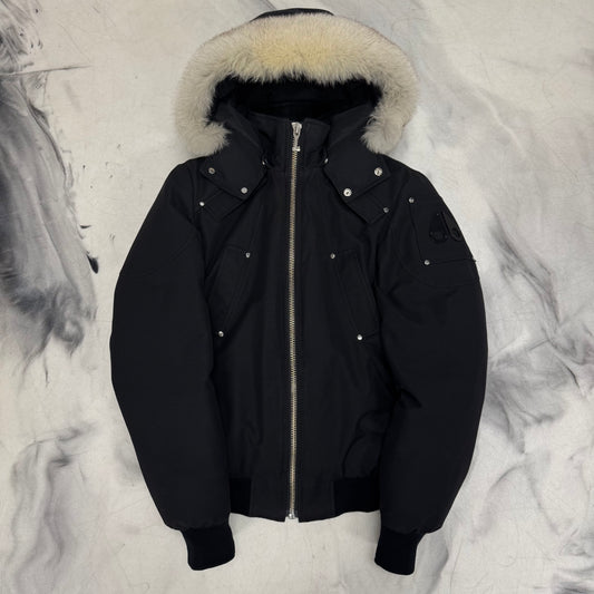 Moose Knuckles Ballistic Bomber Jacket Black