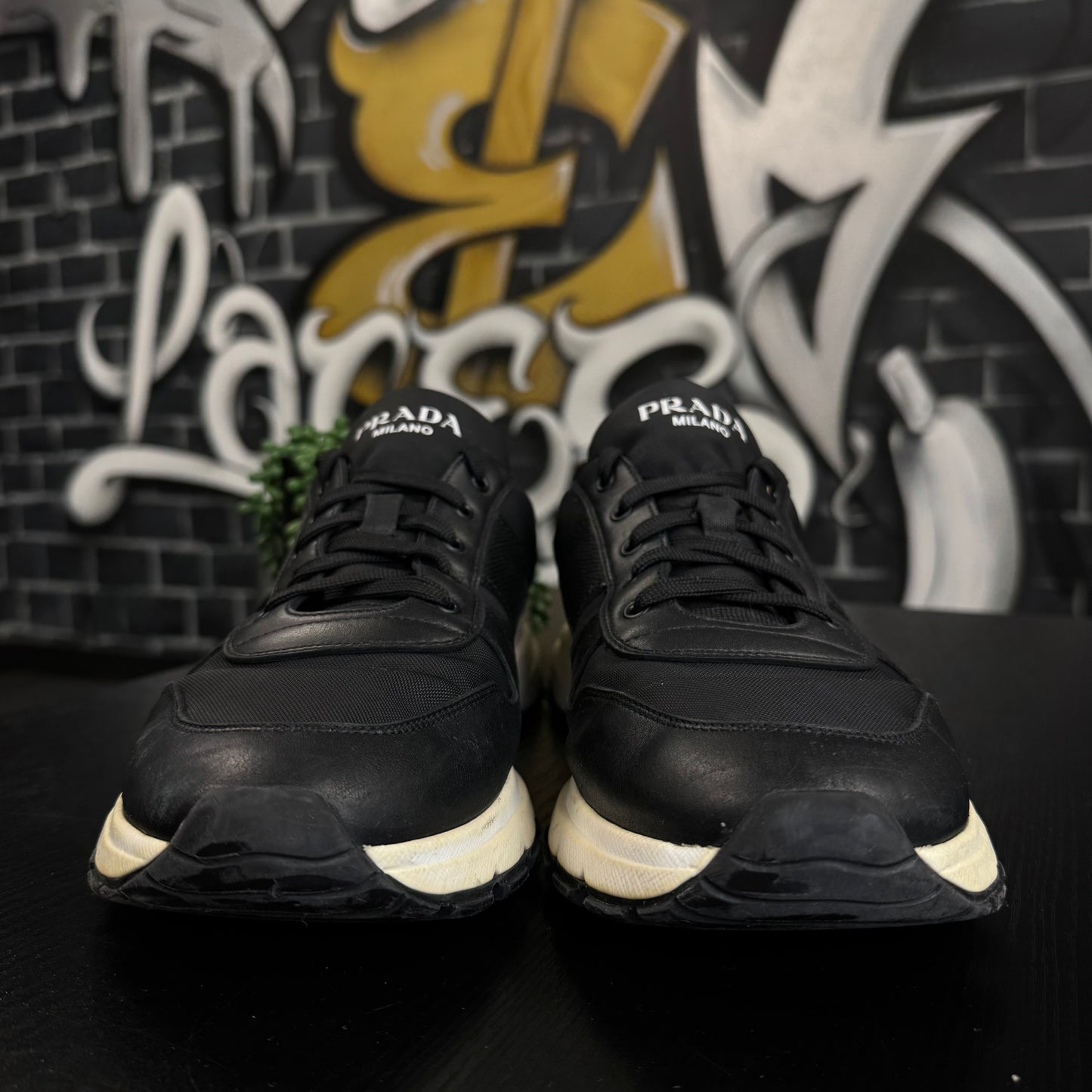 Prada Prax Nylon Sneaker Black