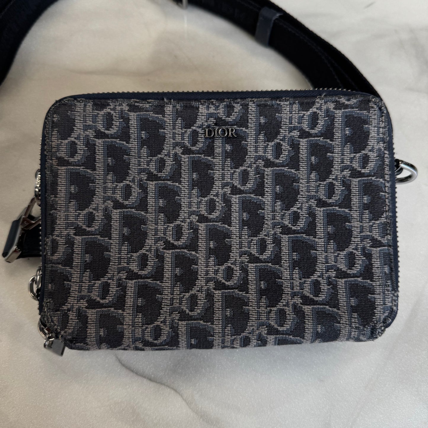 Dior Shoulder Pouch Navy/Grey