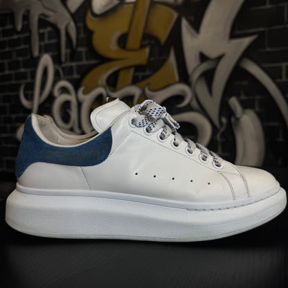 Alexander Mcqueen Oversized Sneakers Crocodile Blue