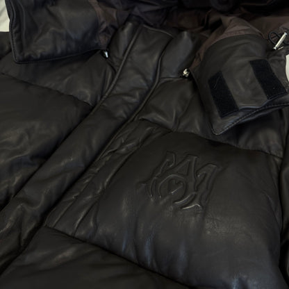 Amiri Lambskin Puffer Brown