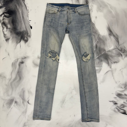 MNML Light Blue Distressed Jeans