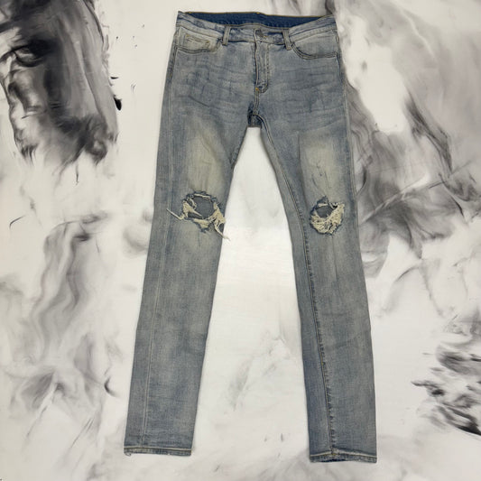 MNML Light Blue Distressed Jeans