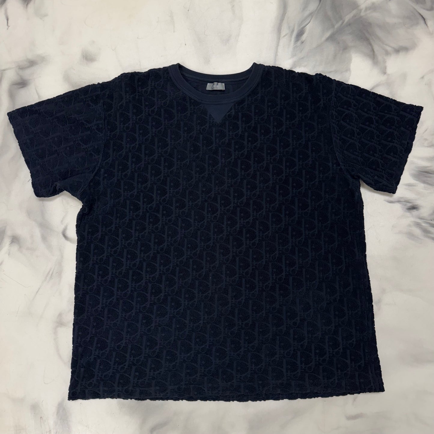 Dior Towel Tee Dark Navy