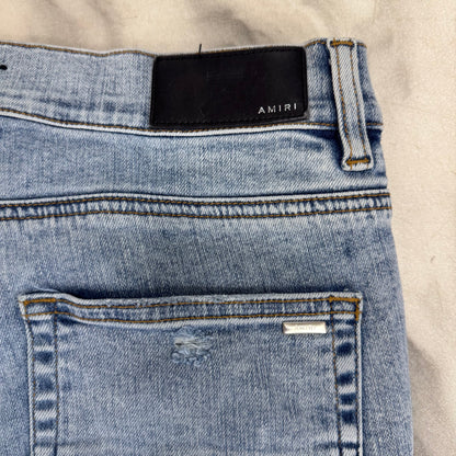 Amiri Jeans Shining Patches Blue