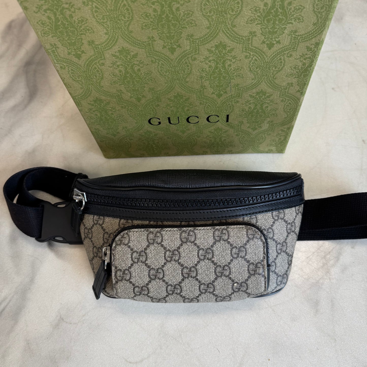 Gucci Monogram Belt Bag Tan