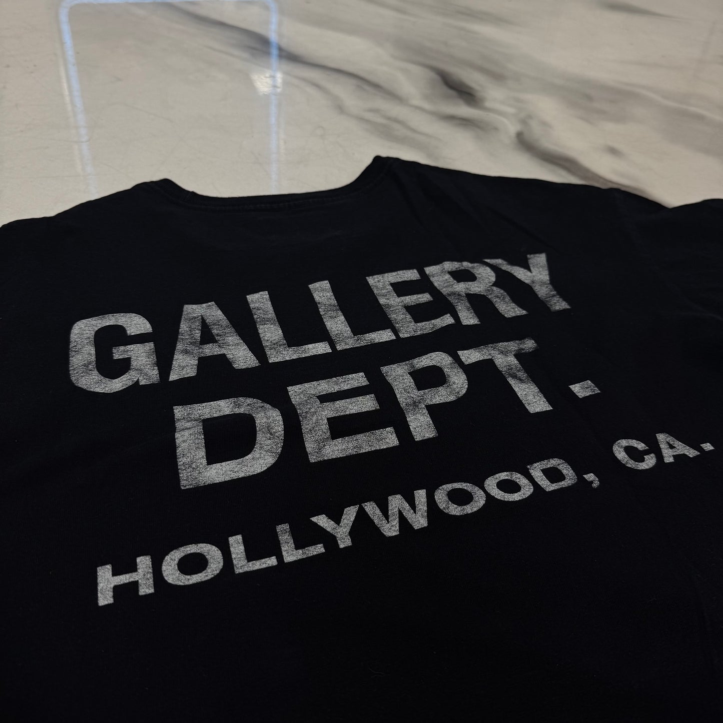 Gallery Dept Souvenir Hollywood Logo Tee Black