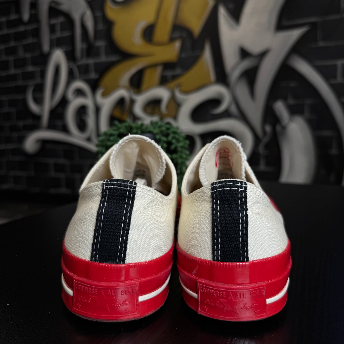 Converse CDG Low Cream/Red