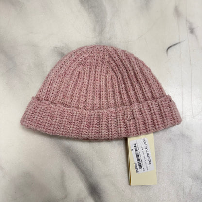 Marni Embroidered Ribbed Knit Beanie Pink