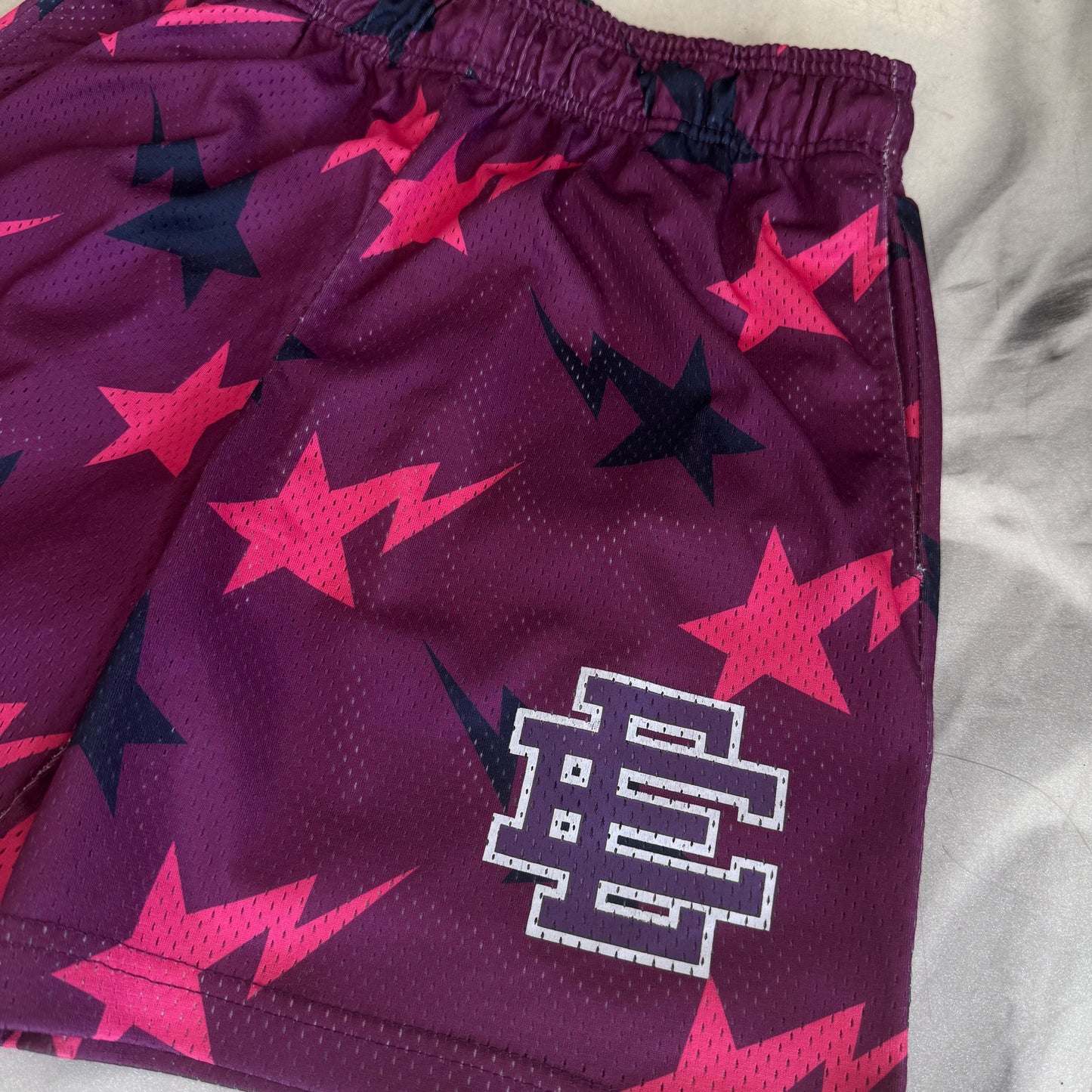 Eric Emanuel Bape Shorts Purple