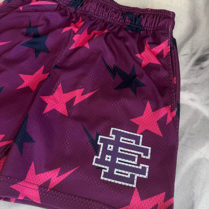 Eric Emanuel Bape Shorts Purple