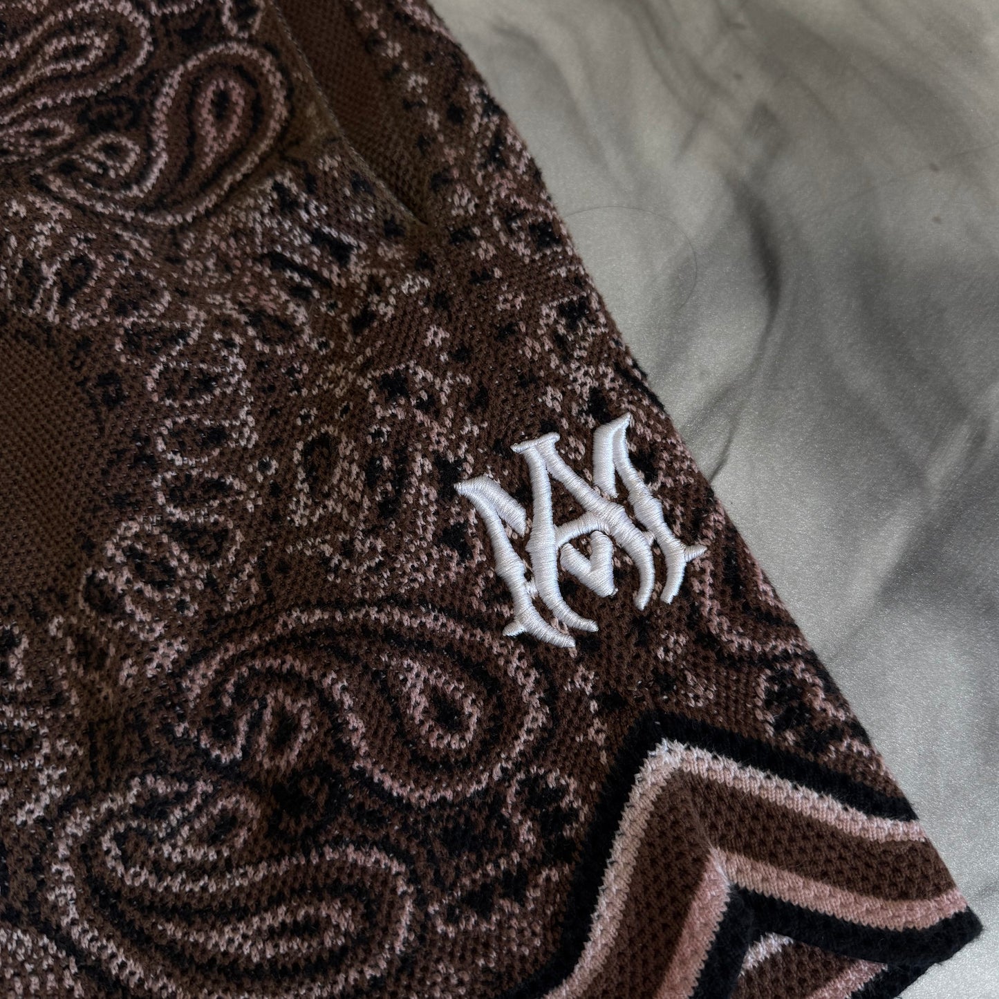 Amiri Paisley Shorts Brown