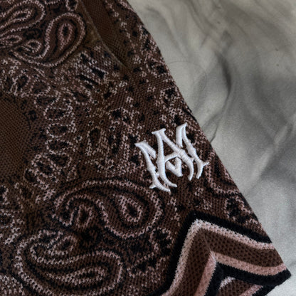 Amiri Paisley Shorts Brown