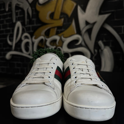 Gucci Ace Tiger White Mismatched Heel