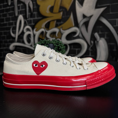 Converse CDG Low Cream/Red