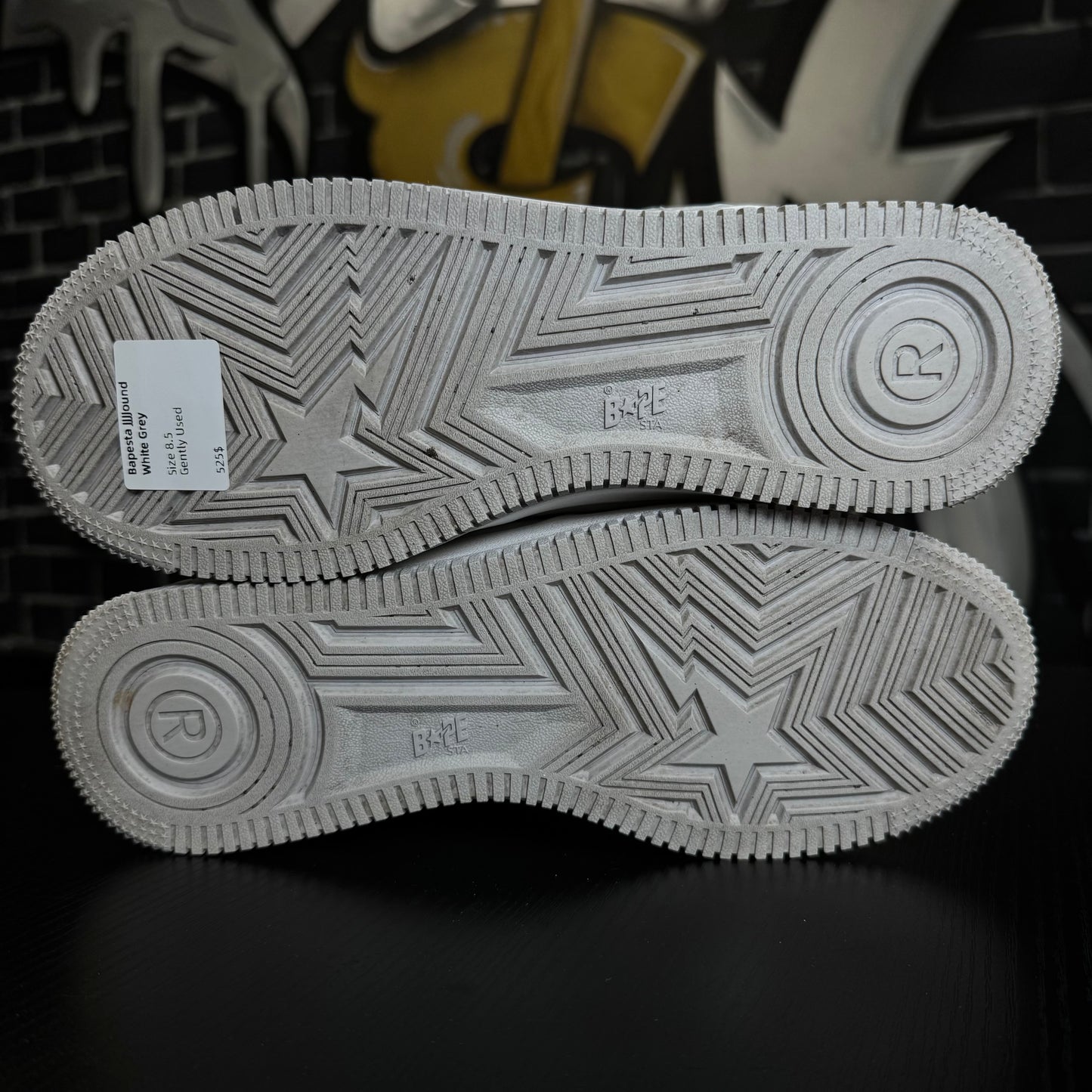 Bapesta JJJJound White Grey