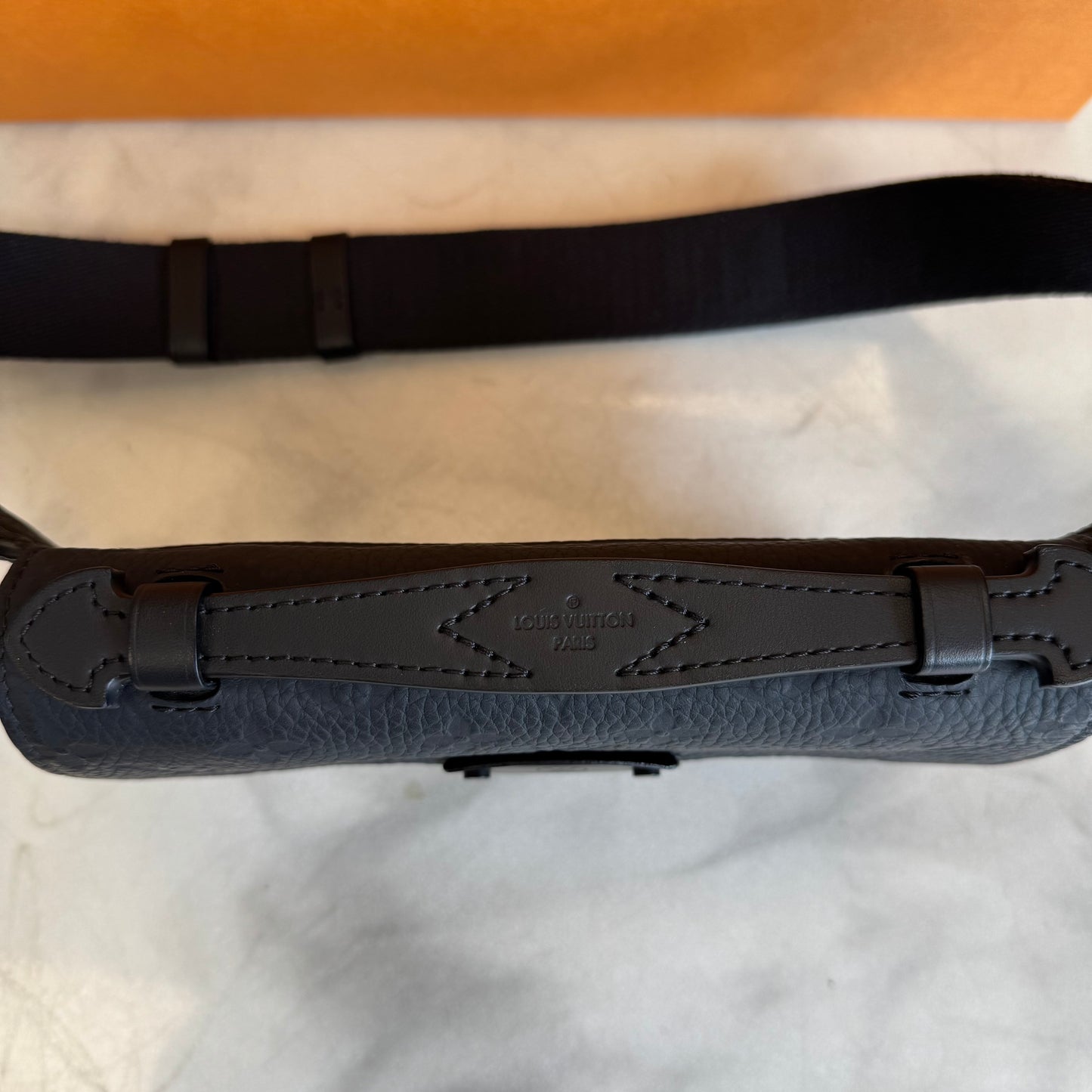 Louis Vuitton Embossed Belt Bag Black