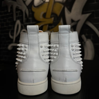 Louboutin Louis Spike Orlato Flat White