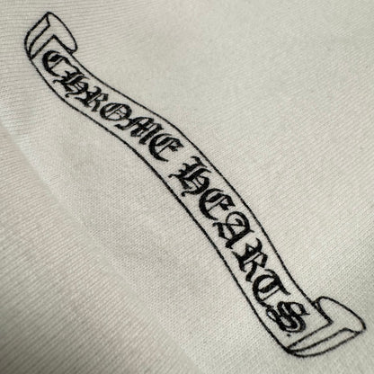 Chrome Hearts Floral Horseshoe Zip Up White