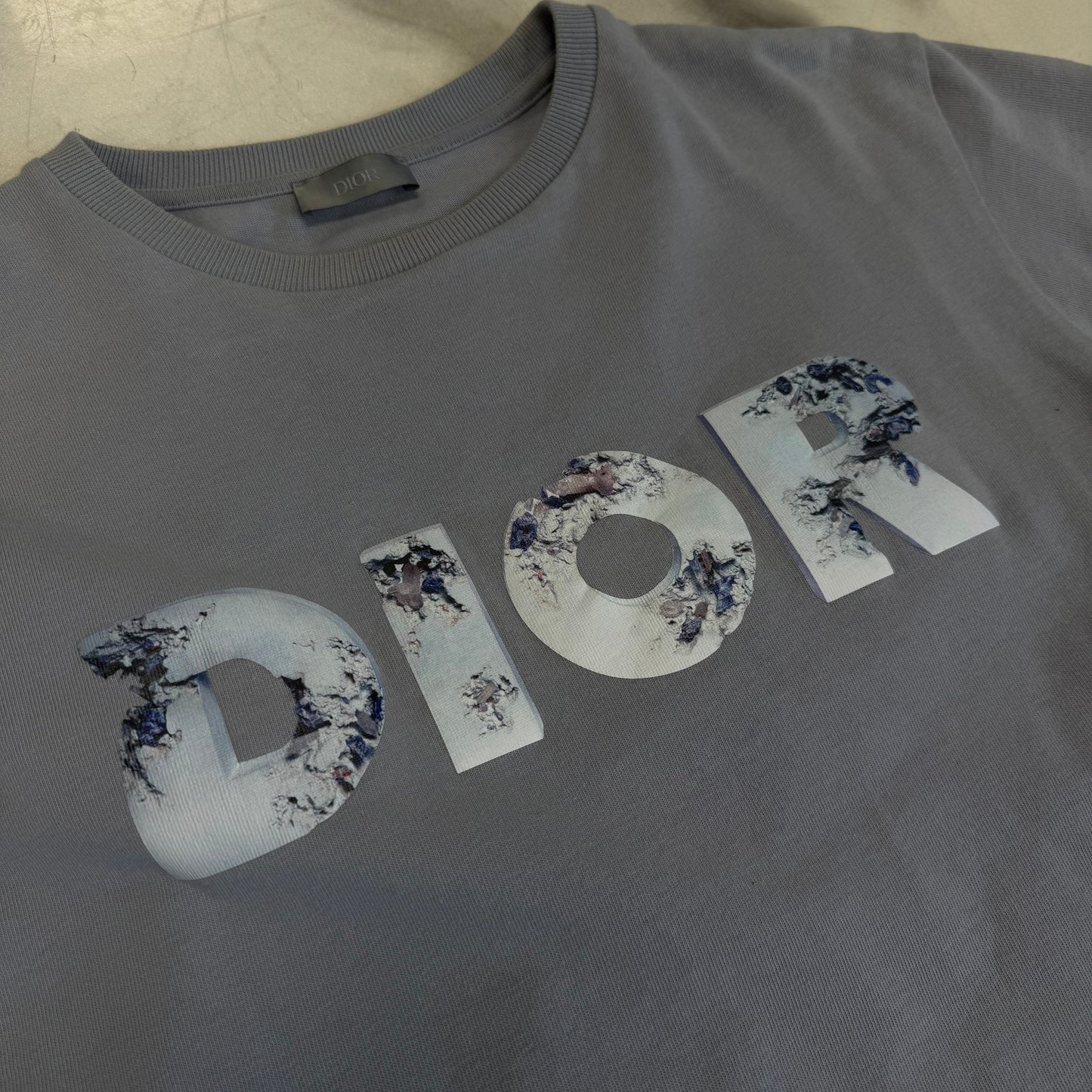 Dior X Daniel Arsham Tee Grey
