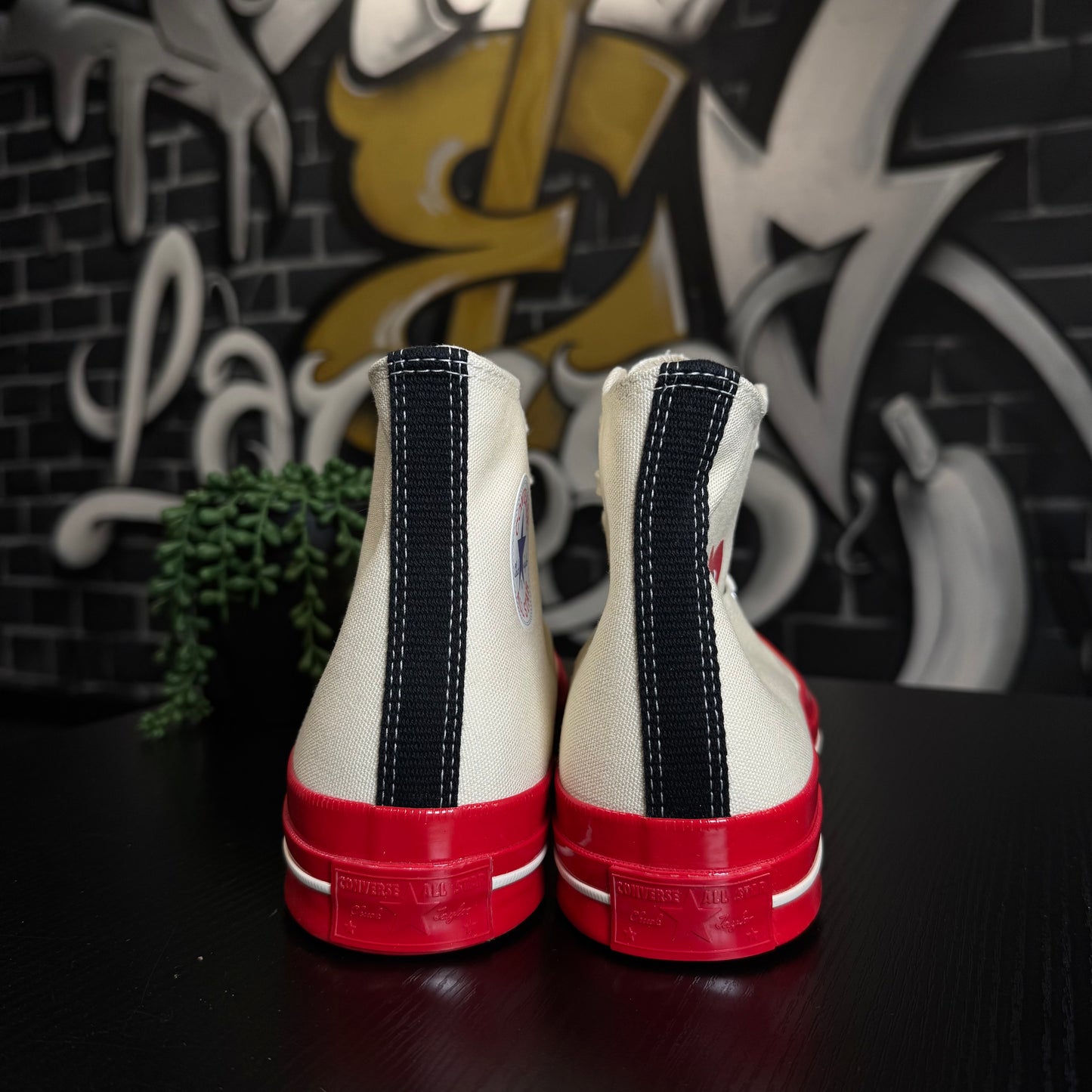 Converse CDG High Cream/Red
