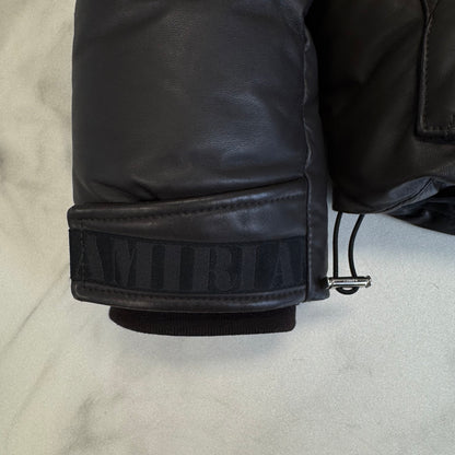 Amiri Lambskin Puffer Brown