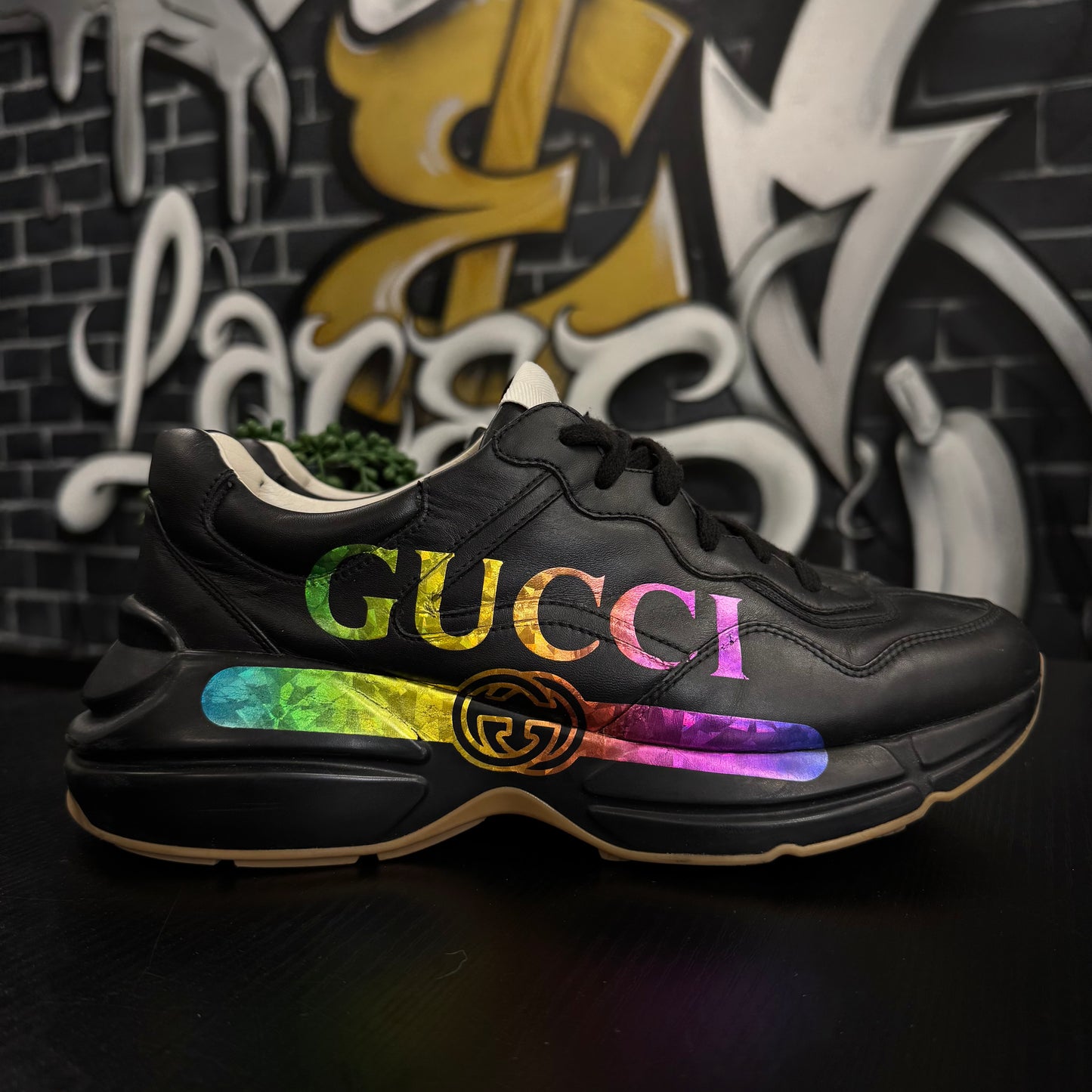 Gucci Rhyton Rainbow Logo