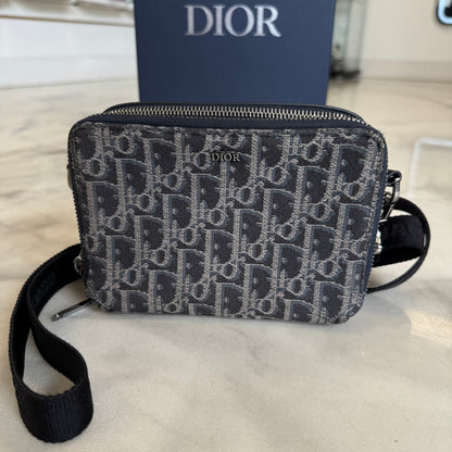 Dior Shoulder Pouch Navy/Grey
