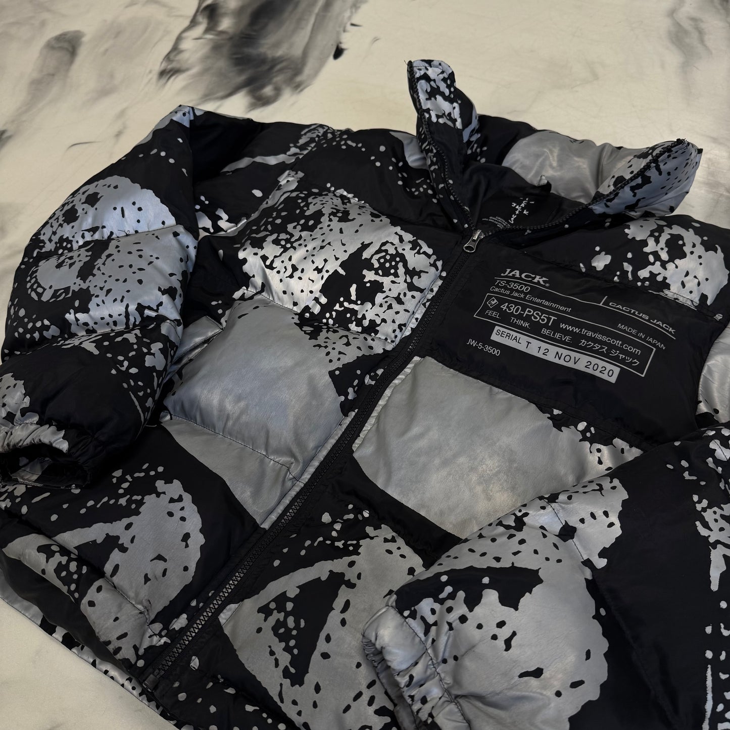 Cactus Jack Reflective Puffer Jacket
