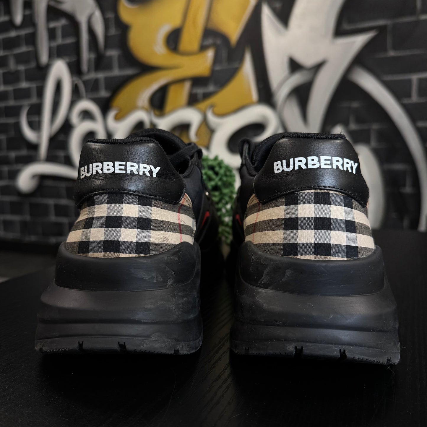 Burberry Ramsey Check Sneakers Black