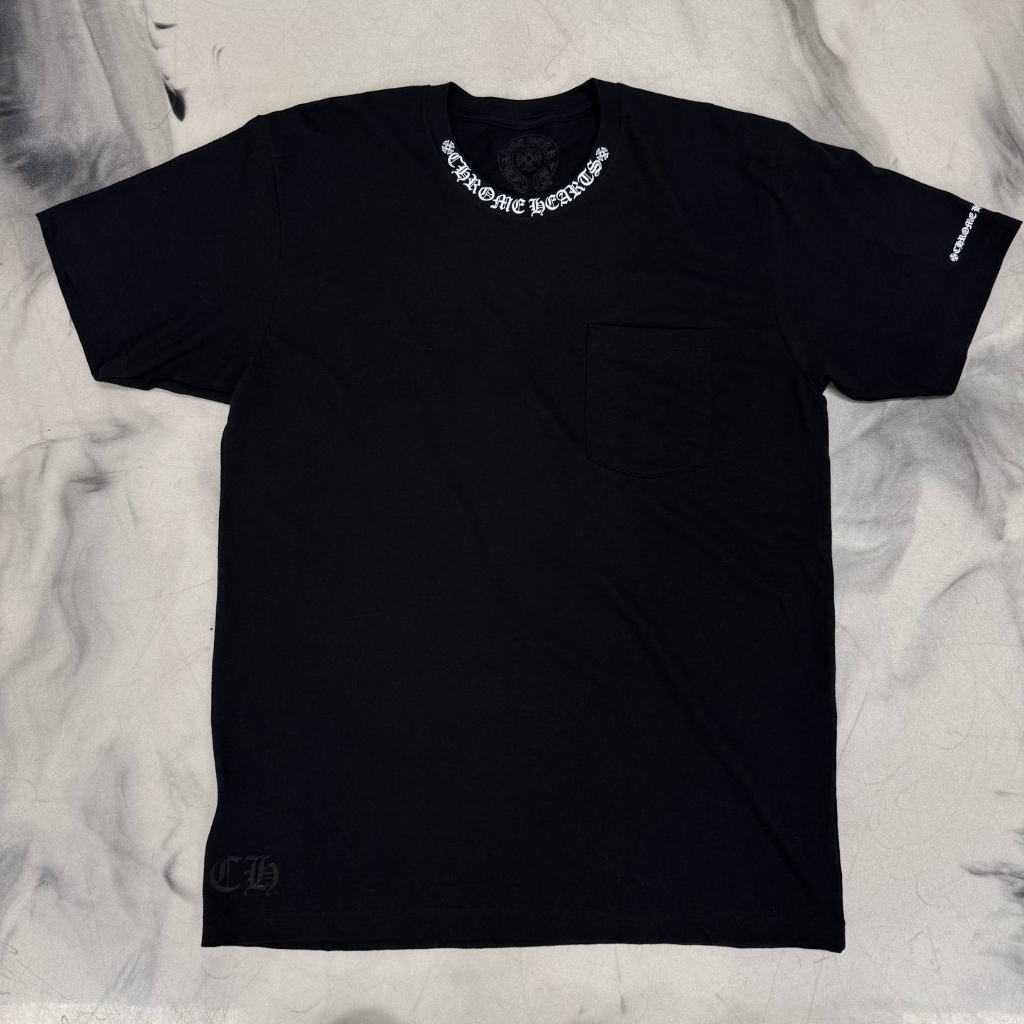 Chrome Hearts Neck Logo Tee Black