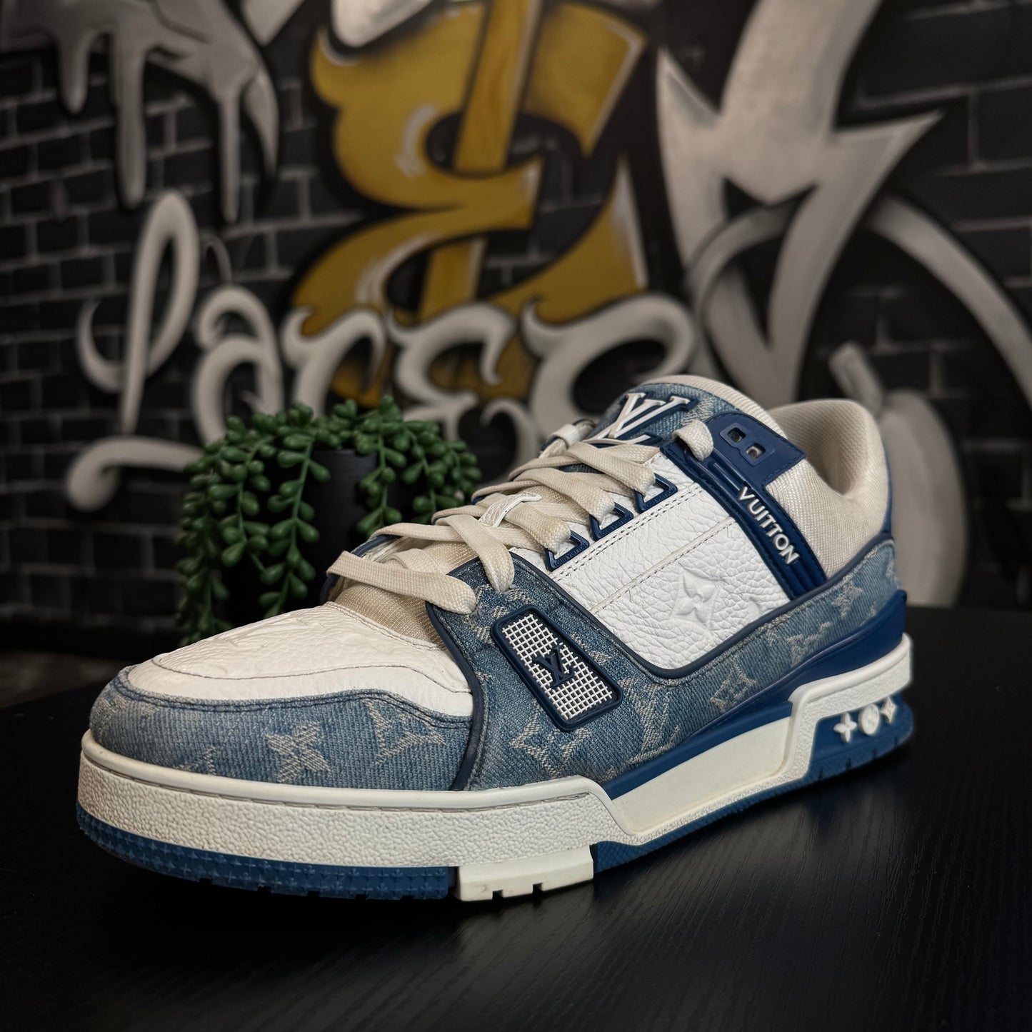 Louis Vuitton Trainer Denim Blue