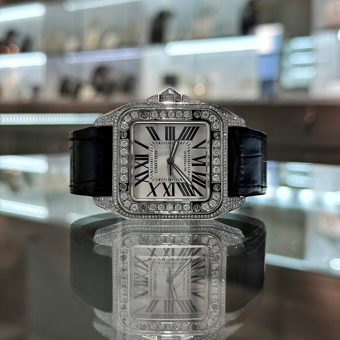 Cartier Santos 100 XL White Dial 2656